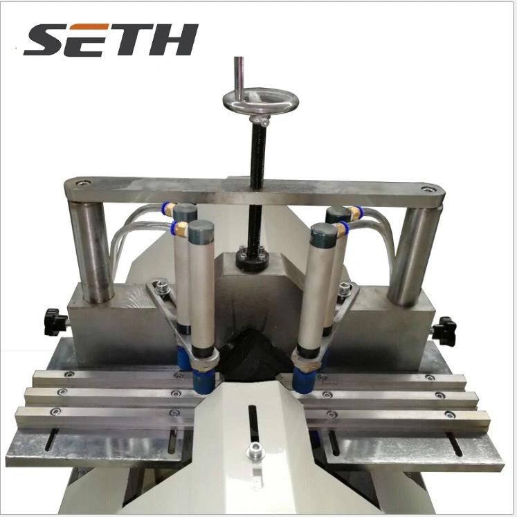 Jinan Manufacturer Plastic Profile V Notch Shape Cutting Saw Machine for PVC UPVC Window Manufacturing