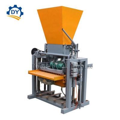 Qt4-35b Manual Hollow Brick Block Maker Concrete Cement Brick Block Making Machine Price