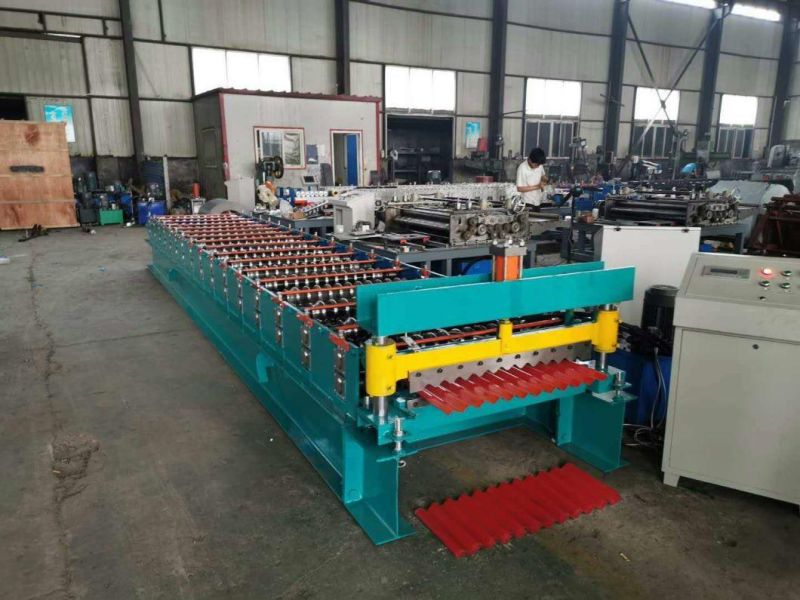 836mm Color Steel Corrugated Sheet Cold Roll Forming Machine