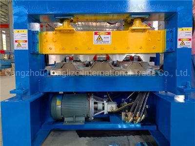 720/750 Floor Decking Metal Steel Tile Making Galvanized Sheet Roll Forming Machine