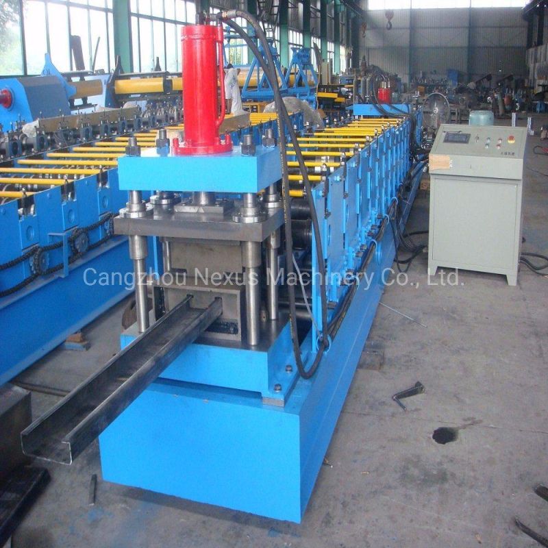 Adjustable Metal Z Purlins Roll Forming Machine with Hydraulic Cutting System