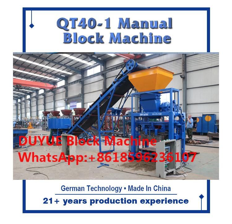 Qt40-1 Fly Ash Brick Making Machine in Africa