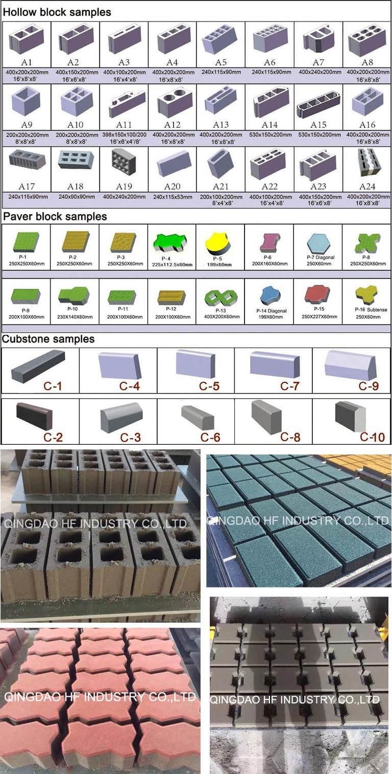 India Interlocking Method Concrete Brick Making Machine Price List Qt5-15 Hydraform Pressure Block Making Machine for Sale