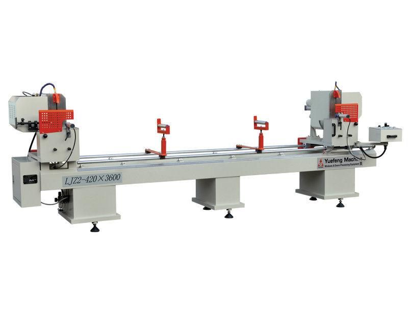 Factory Price 2 Years Warranty UPVC Profile Double Head Cutting Saw UPVC Window Door Making Machine