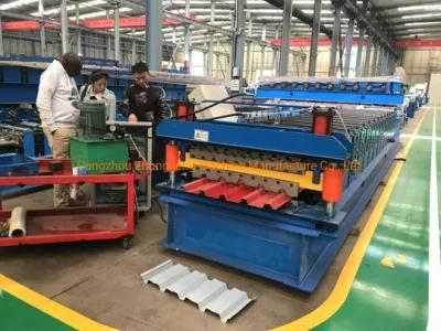 Galvanized Roofing Sheet Metal Roof Tile Corrugating Roll Forming Machine