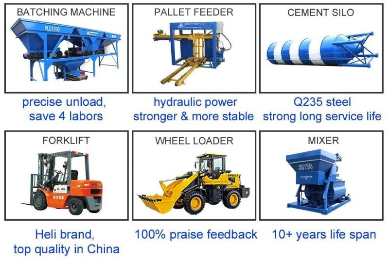 Qt7-15 Concrete Fly Ash Hollow Brick Machinery