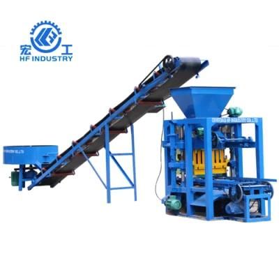 Qt4-26 Vibration Type Semi Automatic Block Making Machine Brick Making