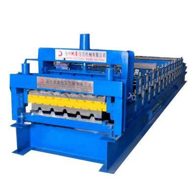 Hot Sales Zimbabwe 740 Q Tile and 686mm Trapezoidal Roofing Tile Roll Forming Machine