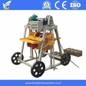 Moving Concrete Hollow Brick Machinery Diesel Egg Laying Mobile Cement Block Making Machine