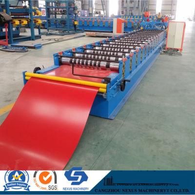 Roofing Galvanized Corrugated Steel Sheet Tile Making Machine Color Steel Roll Forming Machine 2021