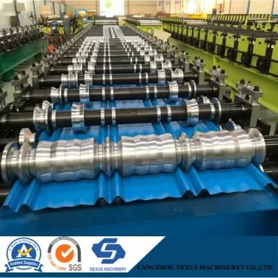 Aluminum Roofing Sheet Roll Forming Machine Double Layer Metal Tile Making Machine in China