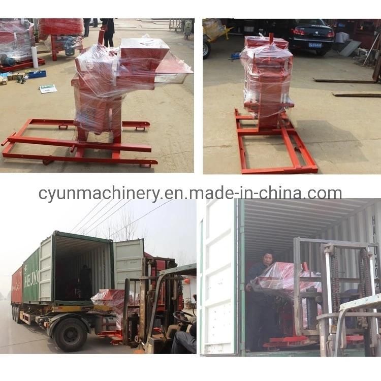 Cy2-40 Manual Easy Operated Earth Soil Paver Brick Making Machine in Congo