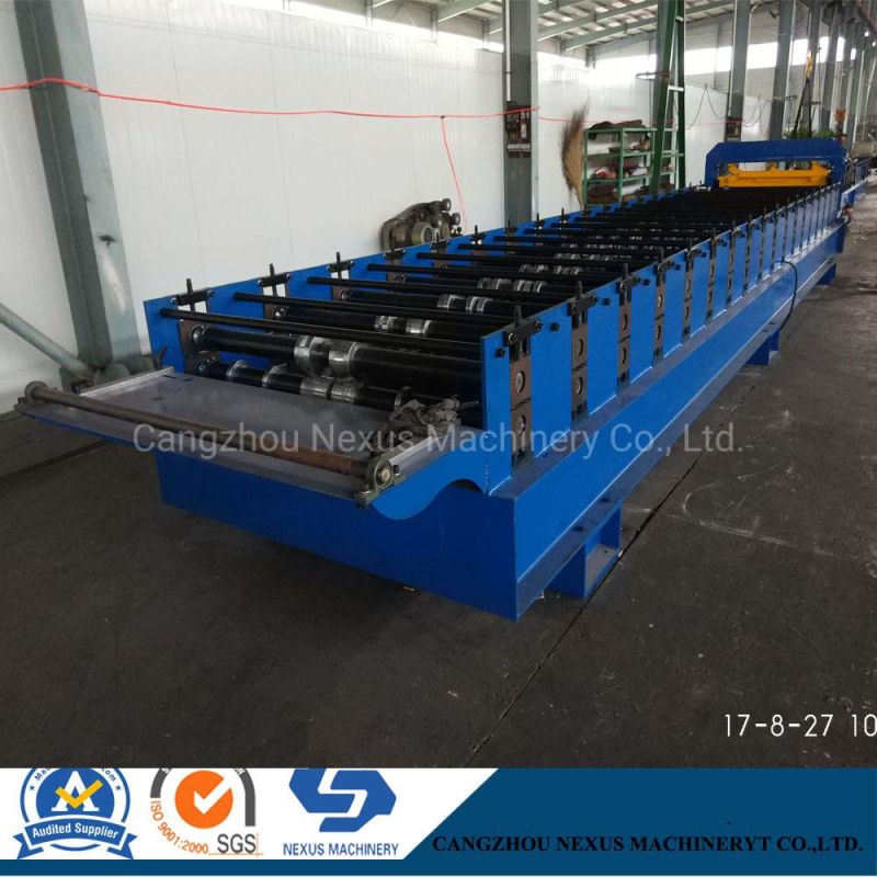 Germany Automatic Construction Building Material Metal Roof Tile Sheet Roll Forming Making Machine