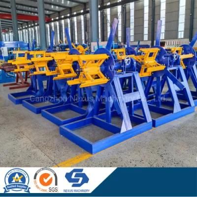 Manual Metal Coils Uncoiler Machine 5 Tons Passive Decoiler