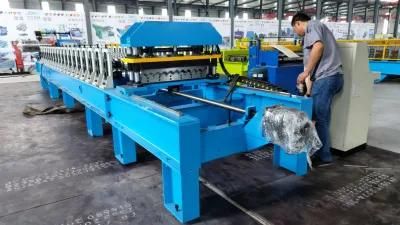 Full Automatic Corrugated Roof Tile Zinc Aluminum Roofing Iron Sheets Roll Forming Machine PLC System Control Easy Operation