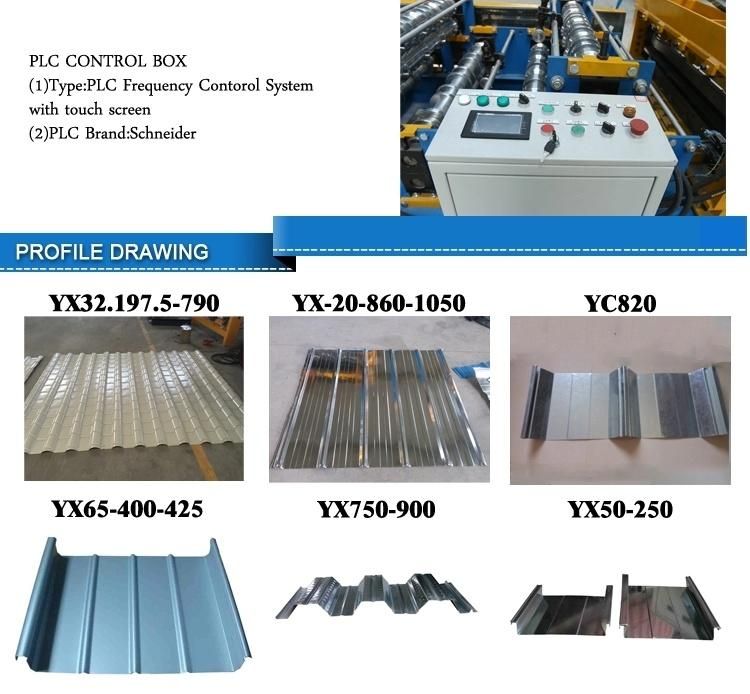 Floor Decking Panel Roll Forming Machine with Cold Corrugated Sheet Steel