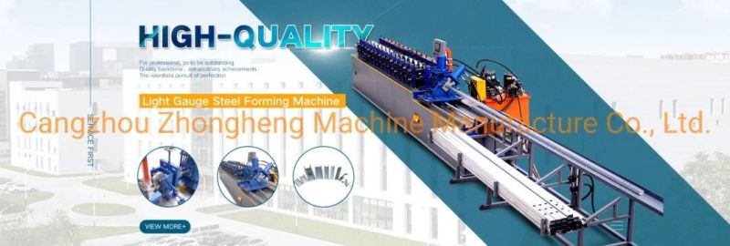 Galvanized Steel C U Channel Roll Forming Machine