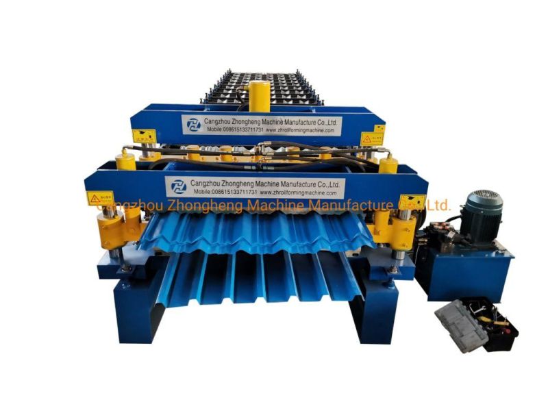 Corrugated and Trapezoidal Sheet Double Layer Roll Forming Machine