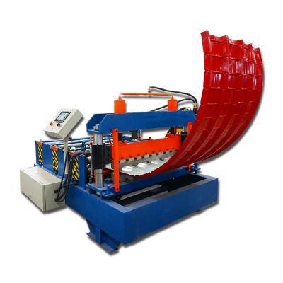 PLC Control Three Layer Roofing Corrugated Sheet Color Steel Tile Pres Tile Sheet Roof Press Making Machine Roll Forming Machine