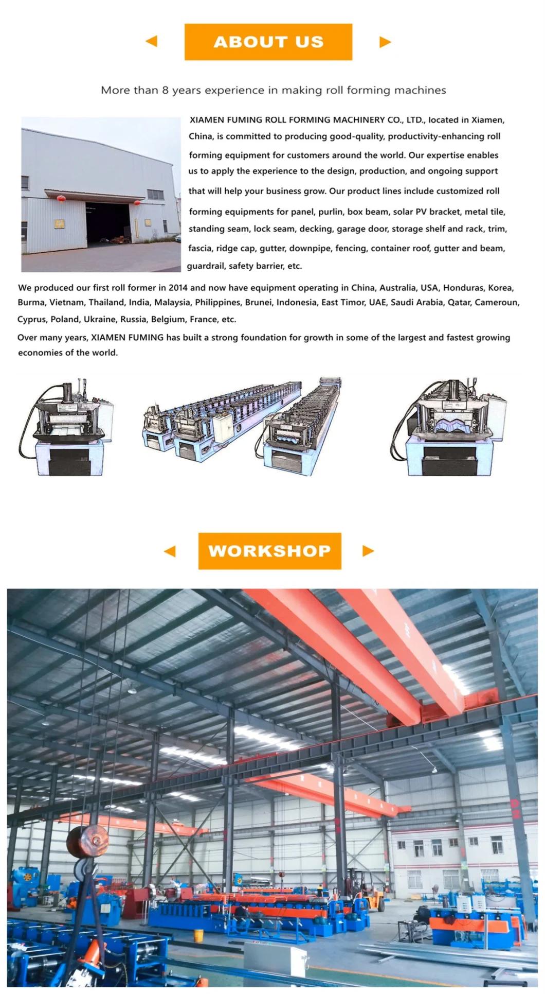 CE Approved Gi, PPGI, Colored Steel Fuming Roll Forming Machine Rainspout