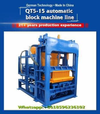 Qt5-15 Automatic Cement Brick Making Machine Price in Factory Cement Block Making Machine Bangladesh Block Making Machine