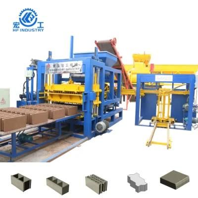 Qt5-15 Concrete Cement Mobile Hollow Brick Making Equipment for Sale
