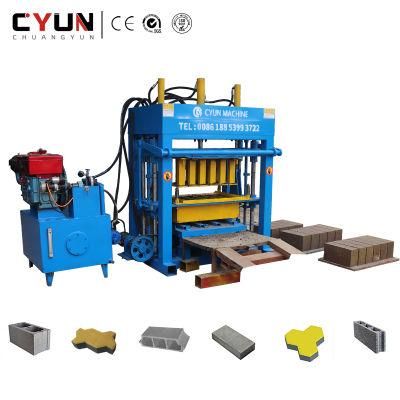 Brick Machine Qt 4-30 Manual Diesel Engine Block Making Machine