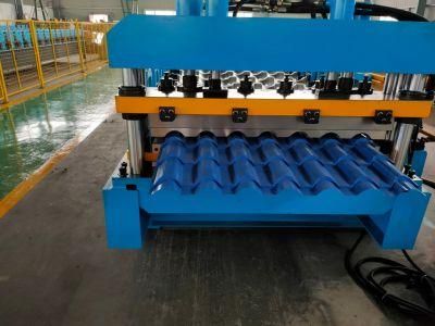 Factory Price and PLC Control System Glazed Tile Roof Panel Roll Forming Machine