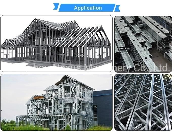 Light Gauge Steel Framing Machine C& Z Channel Roll Former C/Z Keel Making Machine