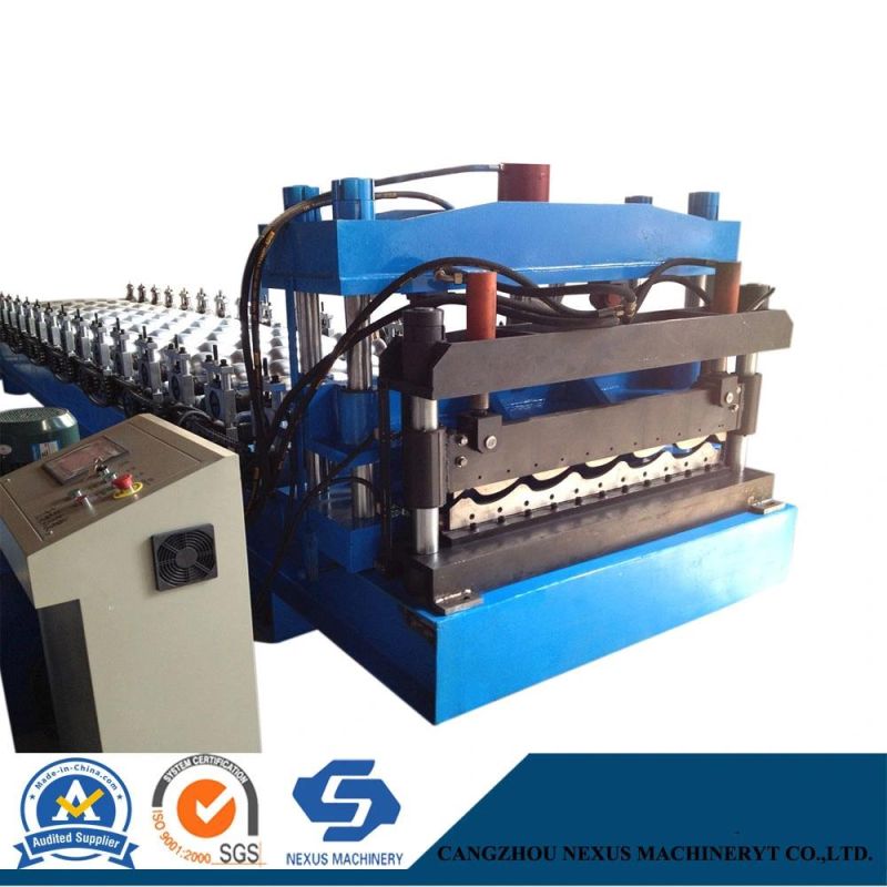 Metal Sheet Roofing Corrugating Iron Sheet Glazed Tile Roll Forming Making Machine