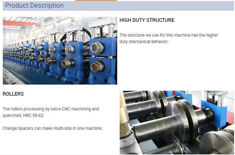 C U L W Light Gauge Steel Channel Frame Roll Forming Machine