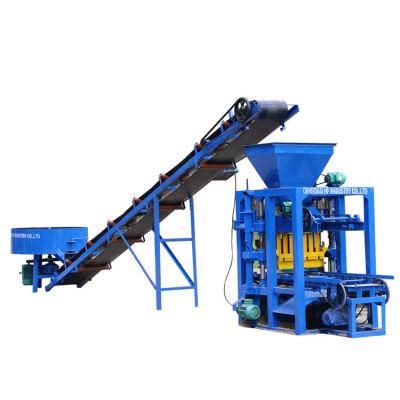 Qt4-26 Solid Concrete Cement Block Semiautomatic Line Machine Hot Sale