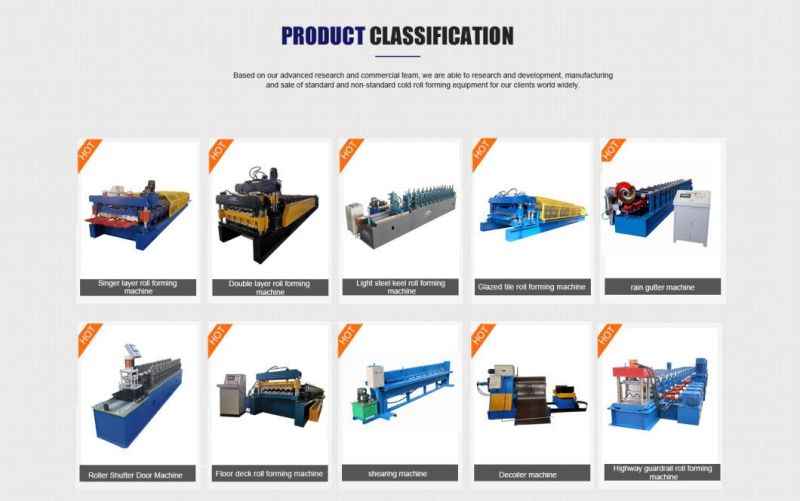 Trapezoidal Sheet Metal Machine Roof Tile Building Material Roll Forming Machine