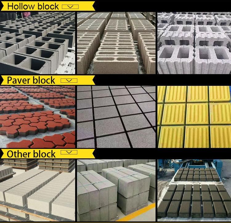 Fully Automatic Concrete Cement Interlocking Paving Fly Ash Solid Brick Hollow Block Making Machine Price