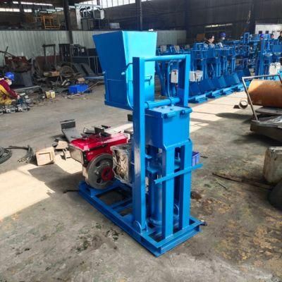 High-Powered Diesel Engine Clay Interlocking Brick Machine Briquetting Machine