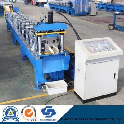 Hydraulic Cutting Gutter Roll Forming Machine/7.5kw Half Round Gutter Machine