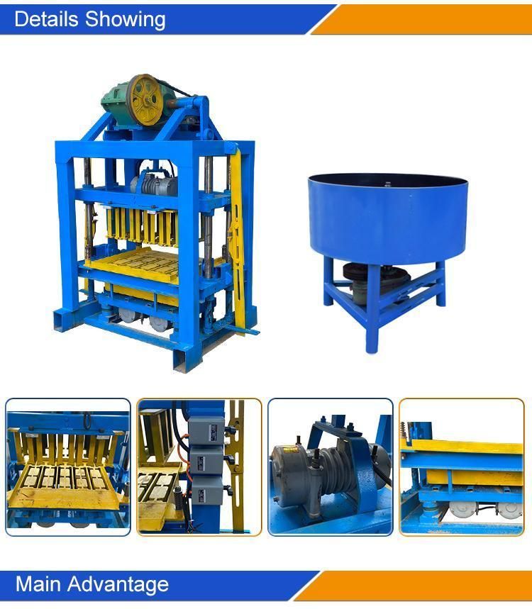 Manual Concrete Cement Flay Ash Hollow Block Machine Price