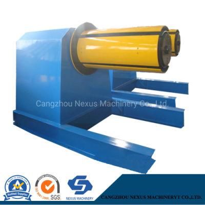 10t Hydraulic Decoiler/Uncoiler Machine with Front Support for Metal Coils