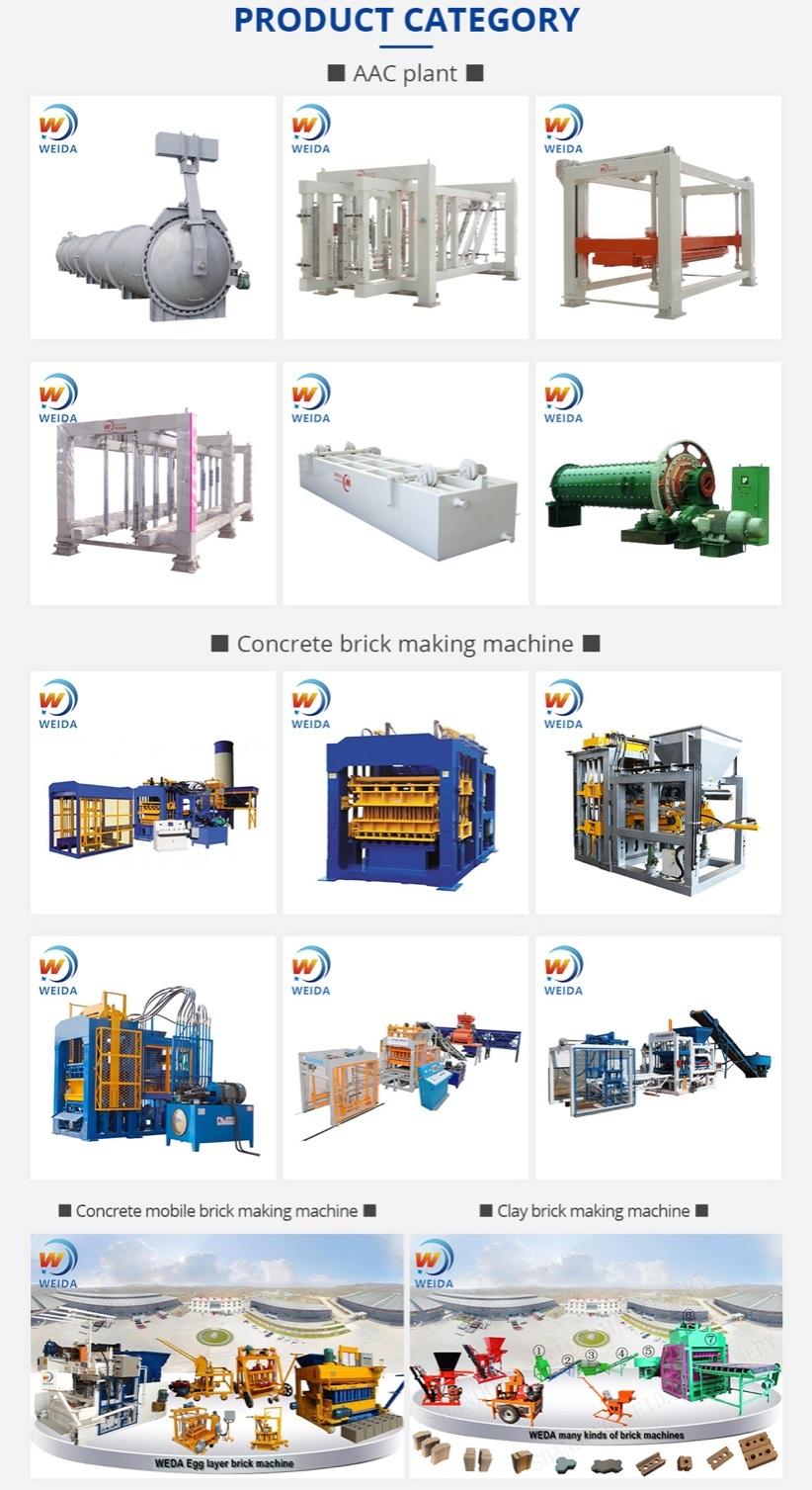 Lightweight Foam Cellular Block Making Machine AAC Automatic Aerated Concrete Block Plant AAC Brick Equipments
