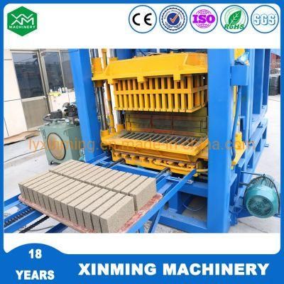 Full Automatic Qt4-15 Hydraulic Brick Machine with Concrete Mixer Block Making