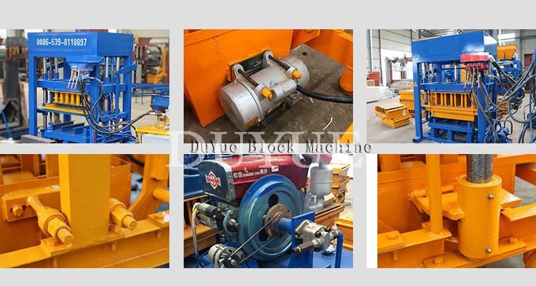 Qt4-30 Hydraulic Diesel Engine Cement Block Maker, Interlocking Block Making Machine