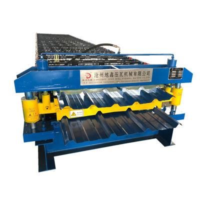 High Speed Cutting Zinc Trapezoidal Double Plate Cold Roll Forming Machine