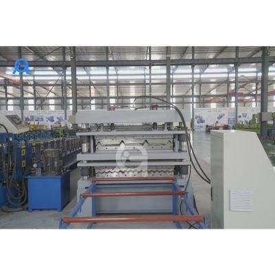 Roofing Sheet Wall Panel Double Layer Trapezoidal Roof Tile Building Material Roll Forming Machine