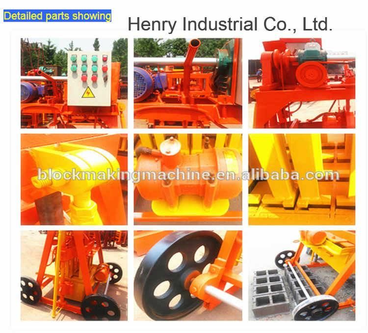 Qmy4-45 Egg Layer Concrete Hollow Block Machine Price