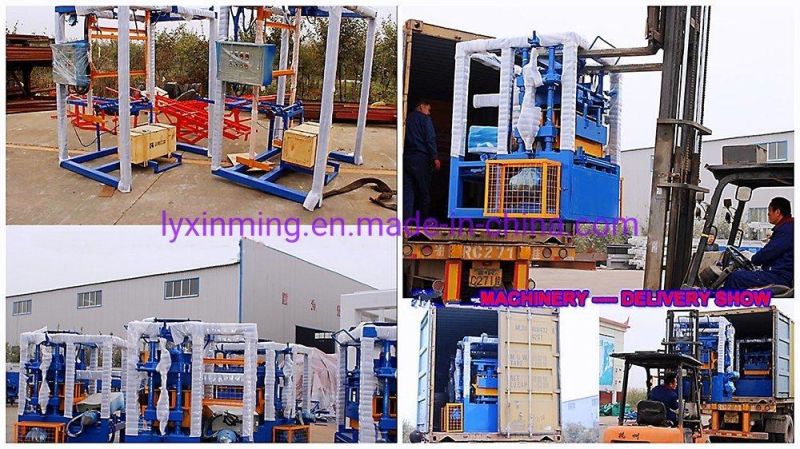 Qt4-24 Small Production Machinery Semi-Automatic Cement Block Making Machine Concrete Block Machine