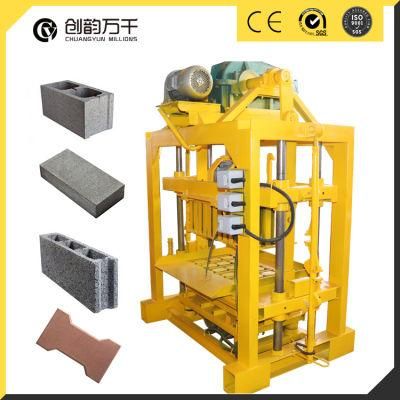 Qtj4-40 Cement Block Machine Concrete Paver Machine Stationary Block Making Machine