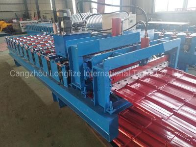 Hydraulic Glazed Tile Roof Sheet Cold Roll Forming Machine Price