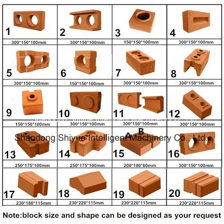 Eco Brb Electric Small Interlocking Clay Brick/Block Making Machine