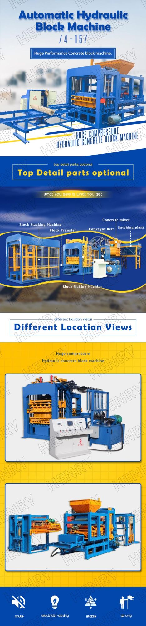 Qt4-15 Full Automatic Colorful Pavement Brick Machine Concrete Hollow Block Machine Solid Brick Machine Curbstone Machine Cheapest Price in South Asia