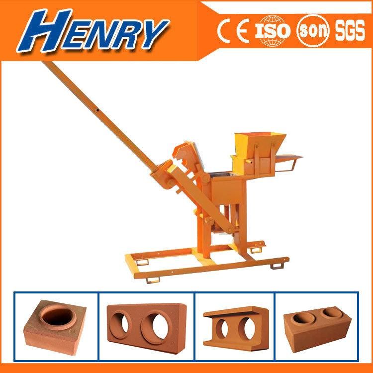 Hr1-30 Simple Manual Soil Interlocking Brick Machine, Clay Block Making Machine